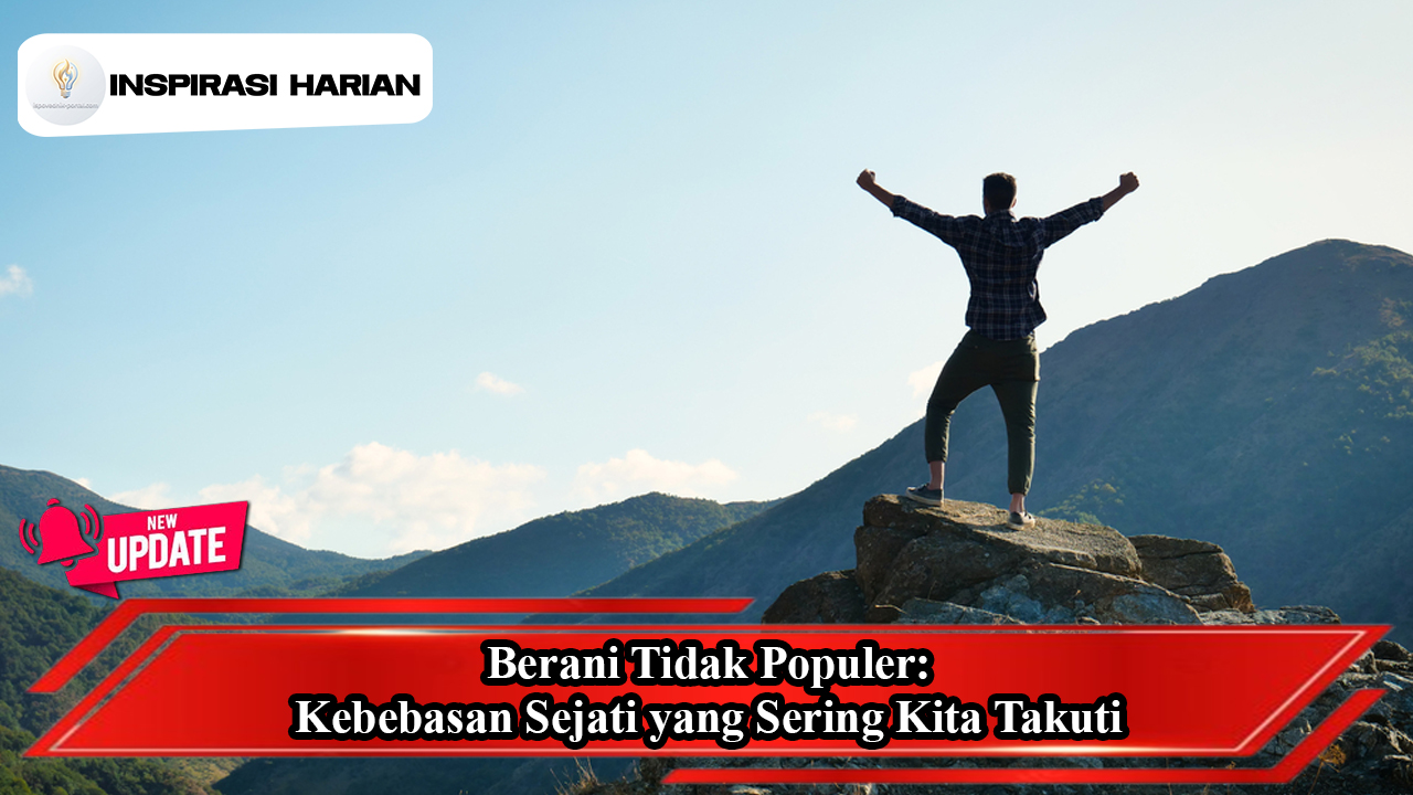 Berani Tidak Populer: Kebebasan Sejati Yang Sering Kita Takuti