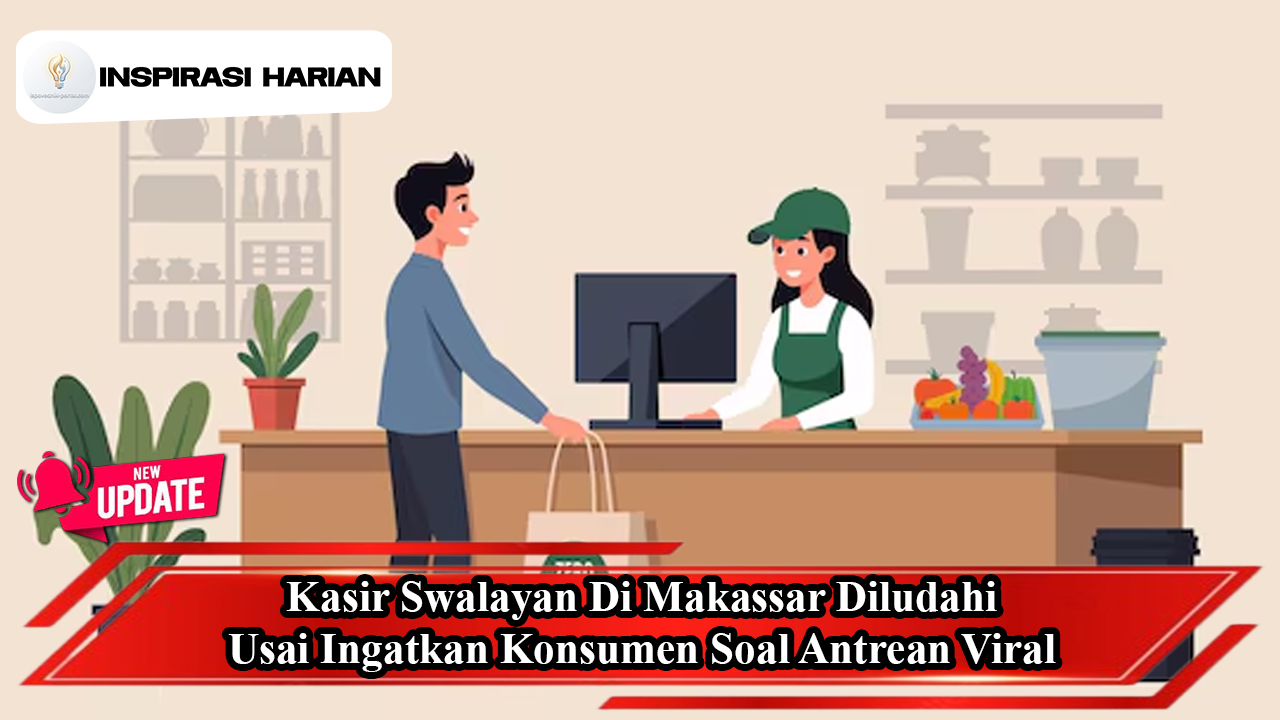 Kasir Swalayan Di Makassar Diludahi Usai Ingatkan Konsumen Soal Antrean Viral