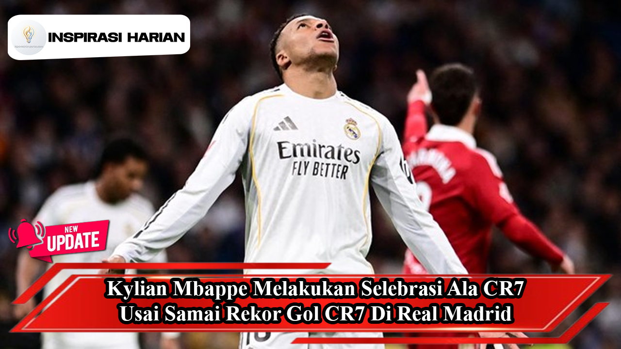 Kylian Mbappe Melakukan Selebrasi Ala CR7 Usai Samai Rekor Gol CR7 Di Real Madrid