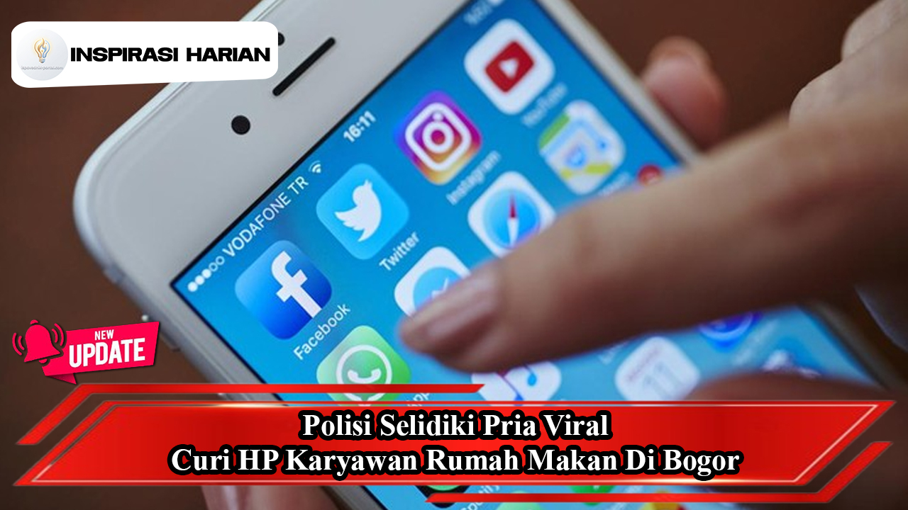 Polisi Selidiki Pria Viral Curi HP Karyawan Rumah Makan Di Bogor