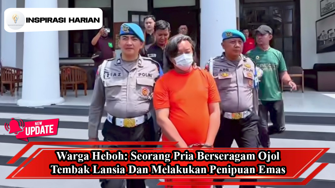 Warga Heboh: Seorang Pria Berseragam Ojol Tembak Lansia Dan Melakukan Penipuan Emas
