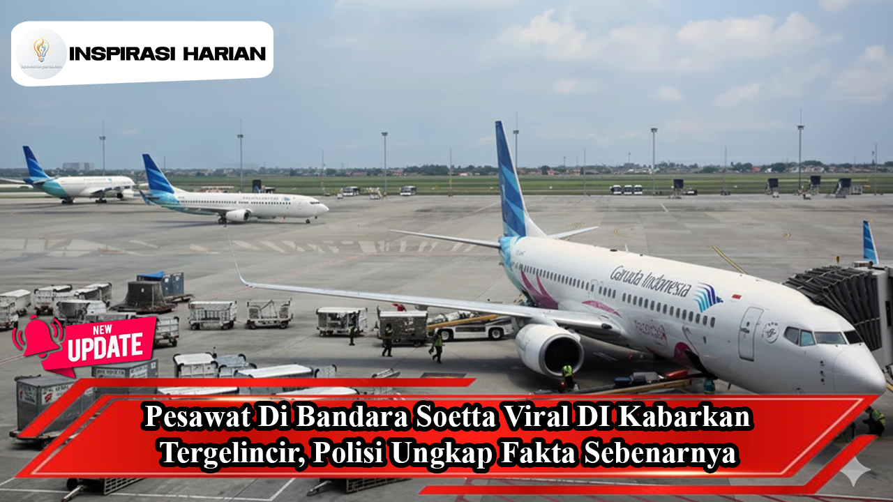 Pesawat Di Bandara Soetta Viral: DI Kabarkan Tergelincir, Polisi Ungkap Fakta Sebenarnya