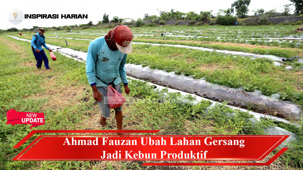 Ahmad Fauzan Ubah Lahan Gersang Jadi Kebun Produktif