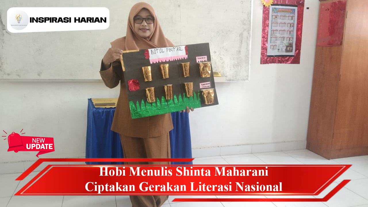 Hobi Menulis Shinta Maharani Ciptakan Gerakan Literasi Nasional