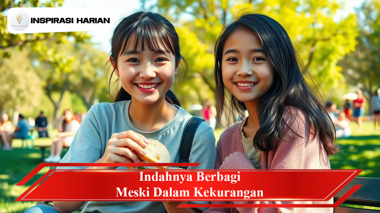 Indahnya Berbagi Meski Dalam Kekurangan
