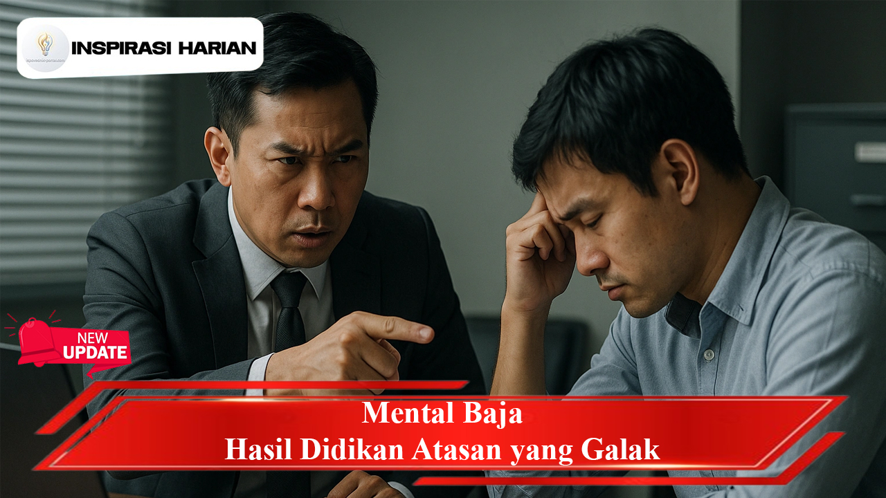 Mental Baja Hasil Didikan Atasan yang Galak